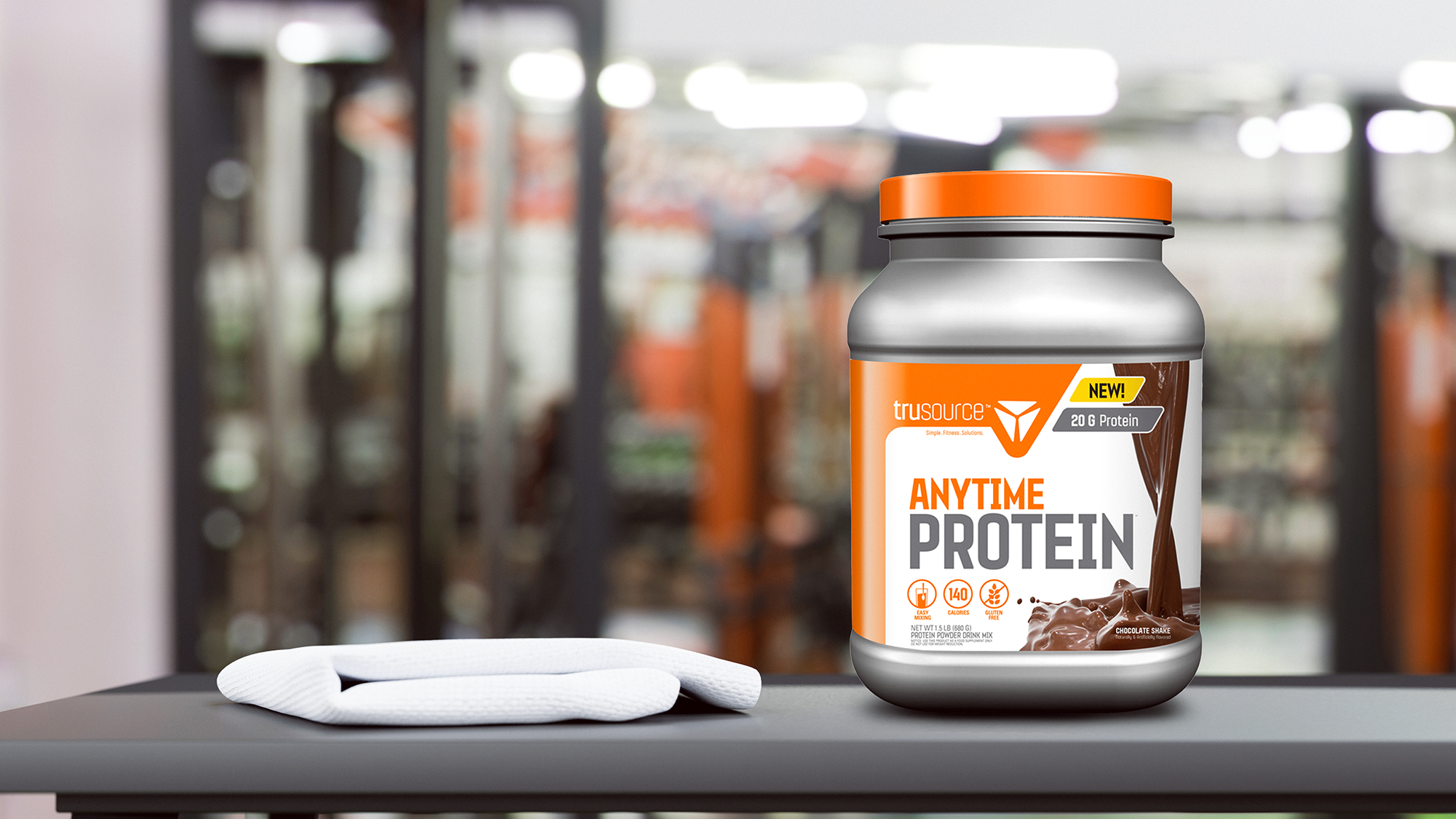 Custom nutrition canister for Trusource protein powder